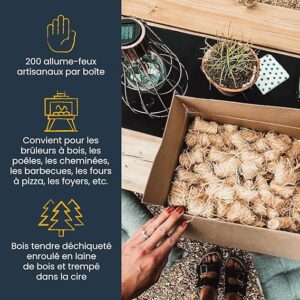 Allume-Feux naturels Eco Blaze x 200 pièces